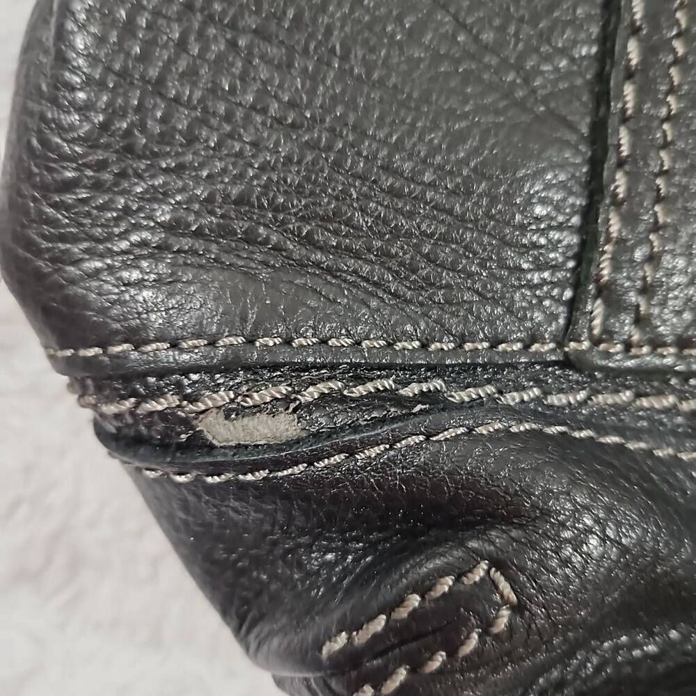 The Sak ‘Kendra’ Black Leather Soft Hobo Shoulder Bag Vegan Leather - Picture 3 of 14